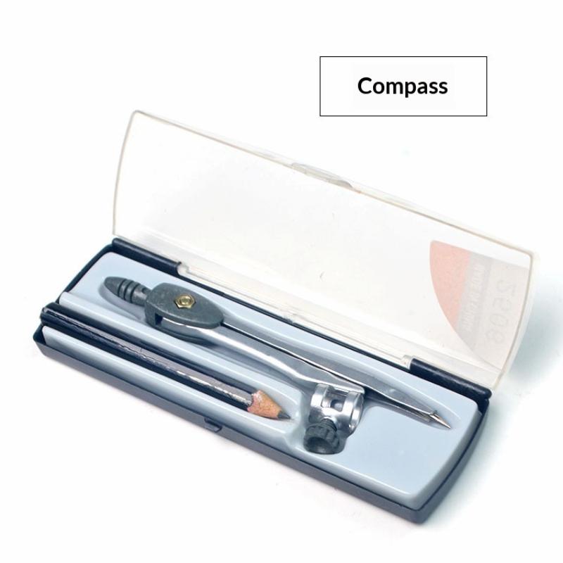 Math Geometry Set With Compass - مجموعة أدوات رسم الدوائر المحمولة مع