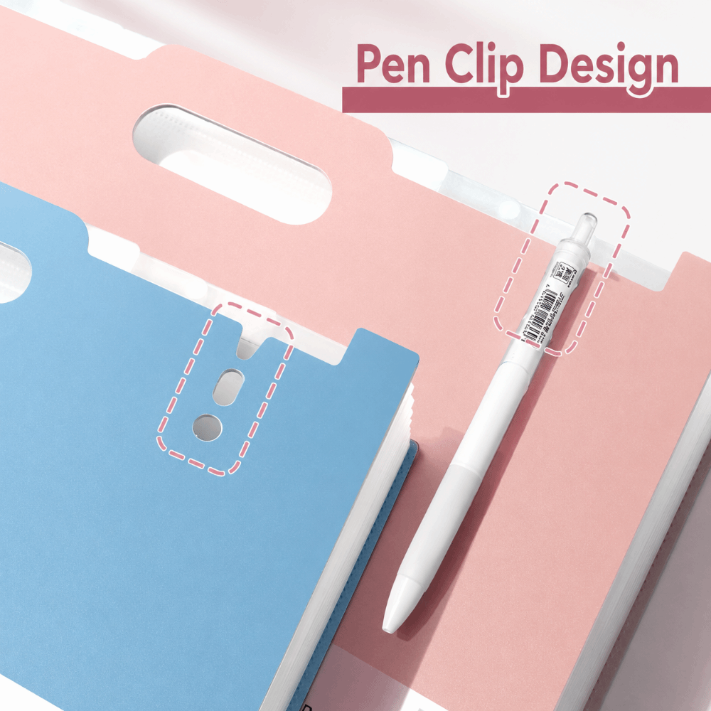 Expandable Accordion File Folder 13 Pockets - حافظة ملفات قابلة للتوسيع بـ 13